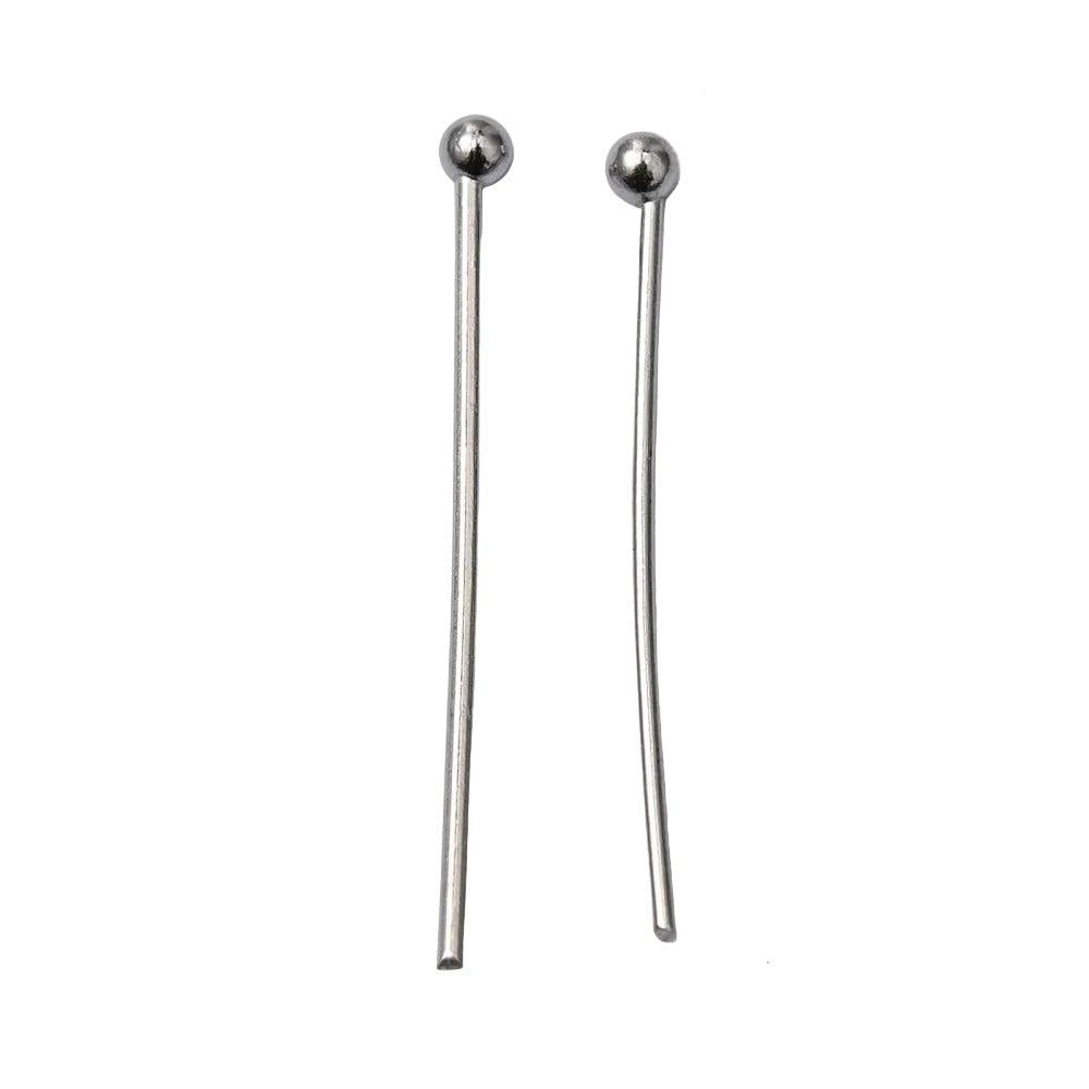 Nietstift Brass Zilver 0.6x50mm - 15 stuks-Onderdelen-Kraaltjes van Renate