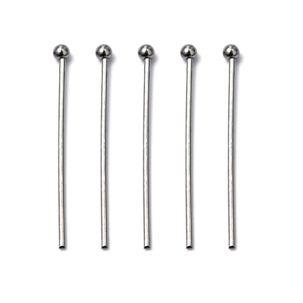 Nietstift Brass Zilver 0.6x50mm - 15 stuks-Onderdelen-Kraaltjes van Renate