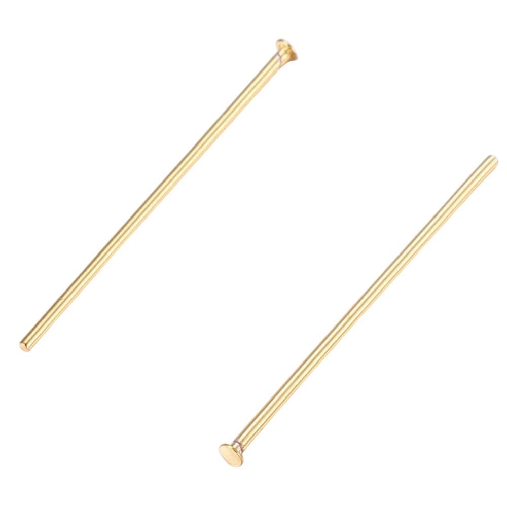 Nietstiften 18k Gold plated 25x0.6mm - 12 stuks-Onderdelen-Kraaltjes van Renate