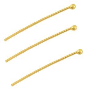 Nietstiften bolletje goud RVS 25mm - 12 stuks-onderdelen-Kraaltjes van Renate
