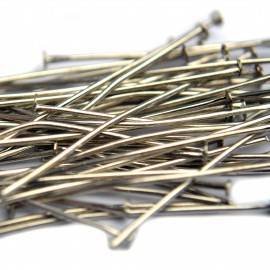 Nietstiften zilver 70mm - 30 stuks-Kraaltjes van Renate