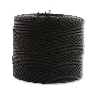 Nylon S-Lon draad Tex135 Black 0,4mm - 100 meter-Kraaltjes van Renate