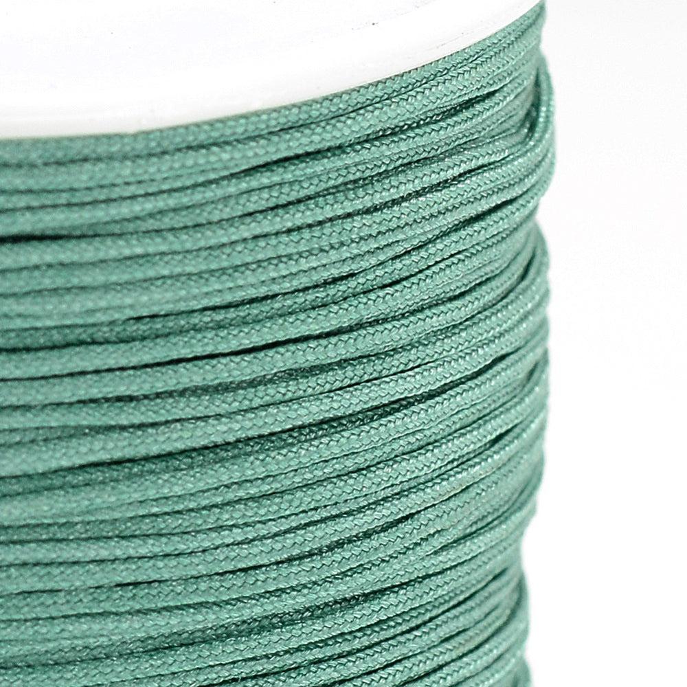 Nylon Koord Dark Seafoam Green 0.8mm - vanaf 5 meter-Koord-Kraaltjes van Renate