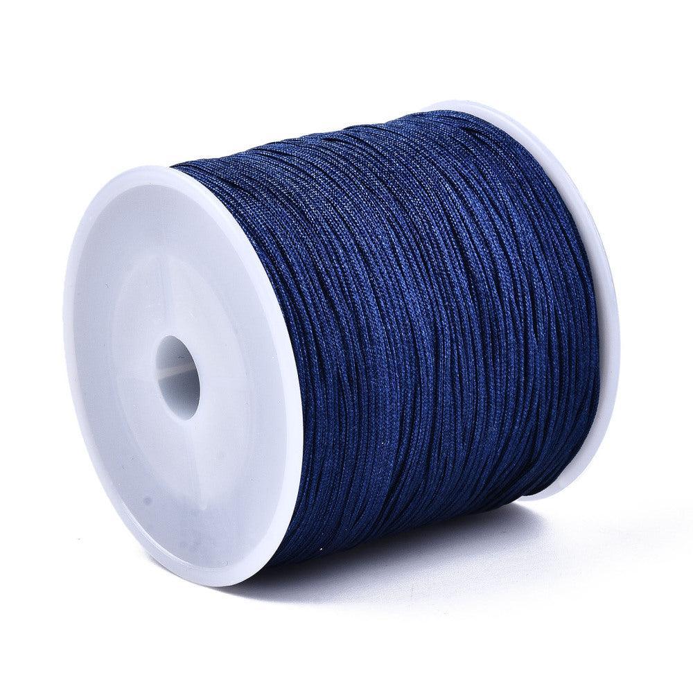 Nylon Koord Donker Blauw 0.8mm - vanaf 5 meter-Koord-Kraaltjes van Renate