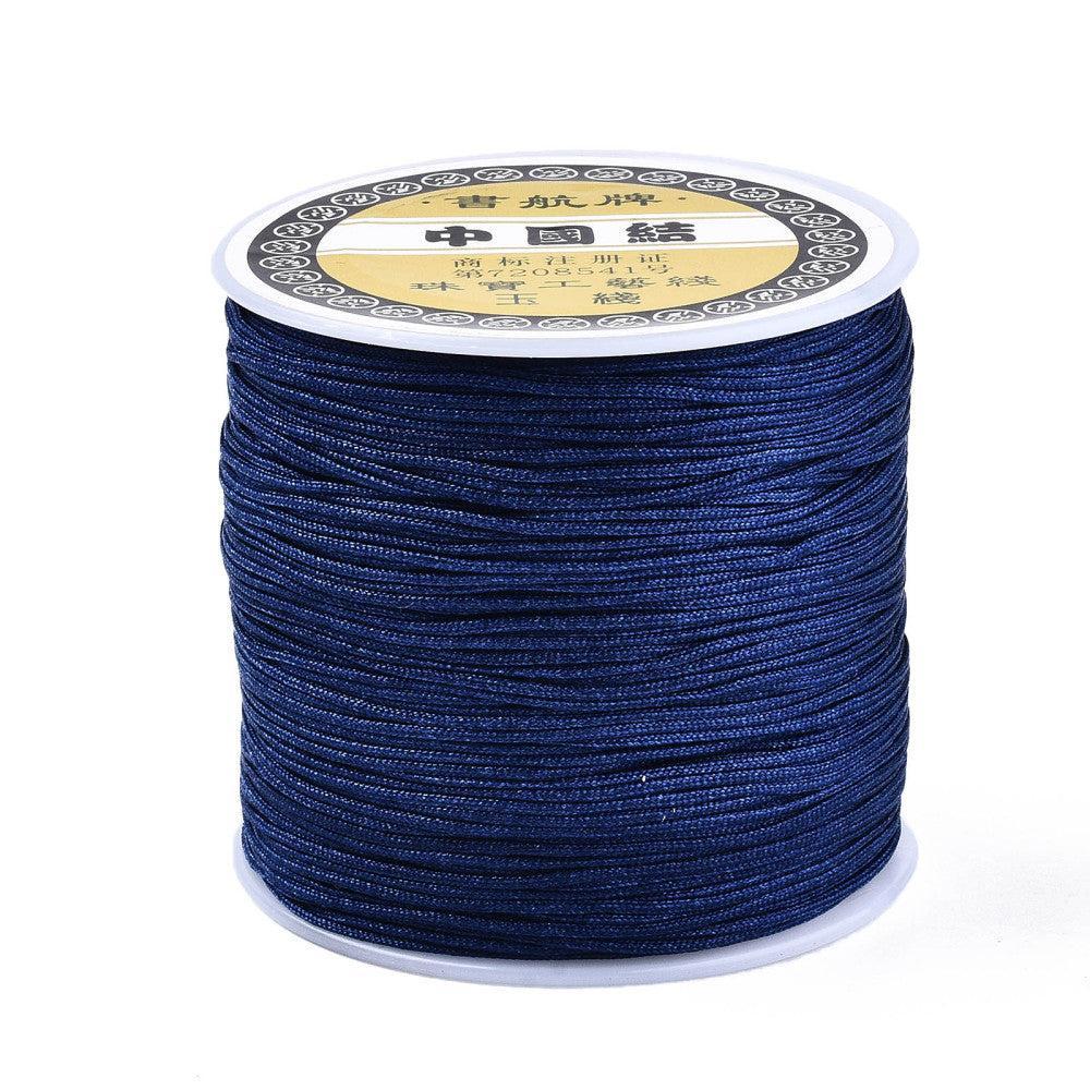 Nylon Koord Donker Blauw 0.8mm - vanaf 5 meter-Koord-Kraaltjes van Renate