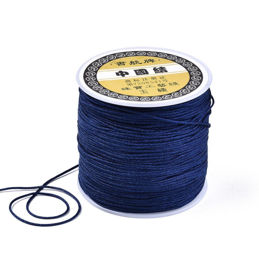 Nylon Koord Donker Blauw 0.8mm - vanaf 5 meter-Koord-Kraaltjes van Renate