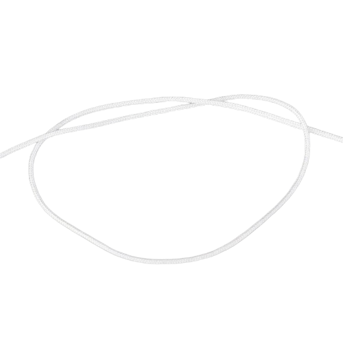 Nylon Koord Rattail Wit 0.5mm - 5 meter-Koord-Kraaltjes van Renate