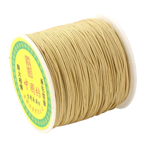 Nylon Rattail Koord Zand 0.5mm - 5 meter-Koord-Kraaltjes van Renate