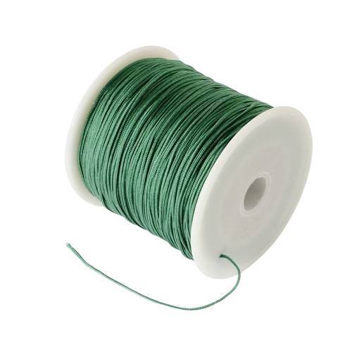Nylon Rattail Koord Zeegroen 0.5mm - 5 meter-Koord-Kraaltjes van Renate