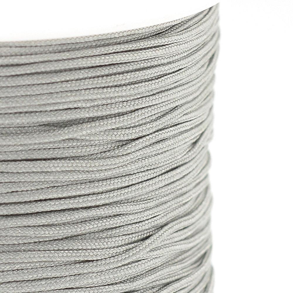 Nylon Rattail Koord Zilver Grijs 0.5mm - 5 meter-Koord-Kraaltjes van Renate