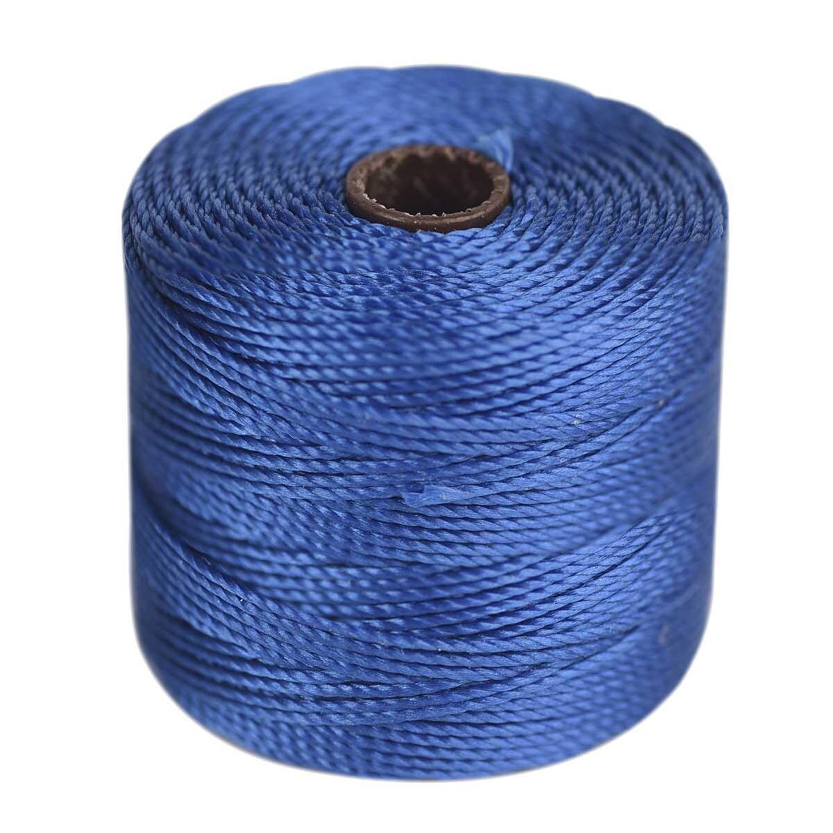 Nylon S-Lon draad Capri blue Tex210 0,5mm - 70 meter-koord-Kraaltjes van Renate