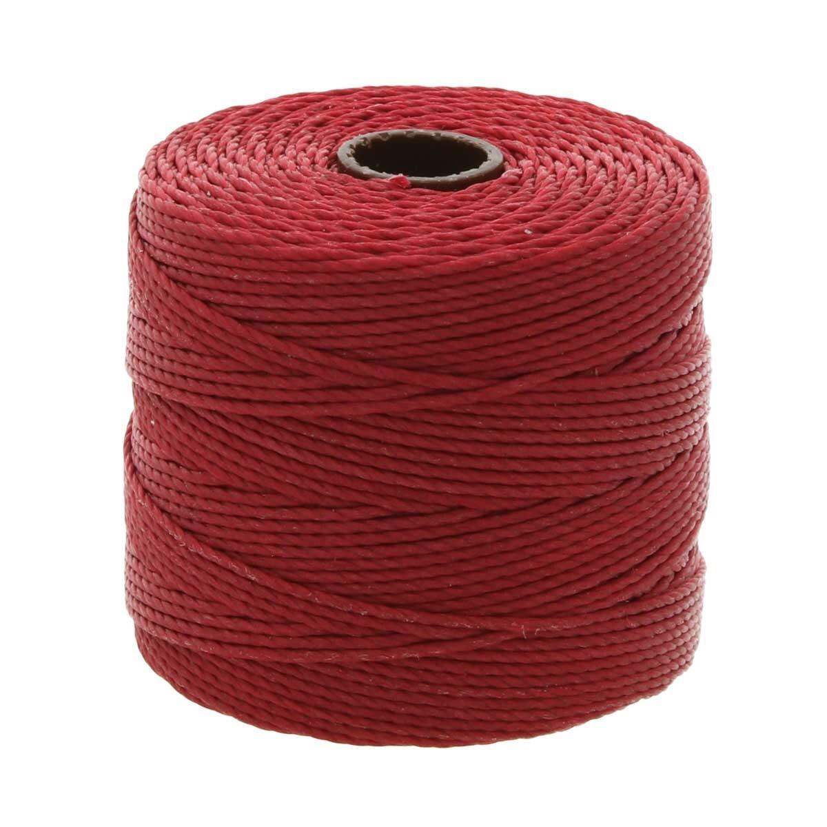 Nylon S-Lon draad Dark red Tex210 0,5mm - 70 meter-koord-Kraaltjes van Renate