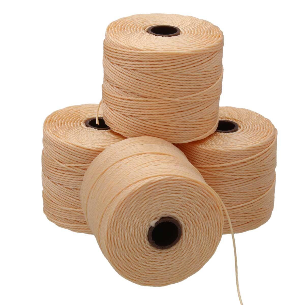 Nylon S-Lon draad Light peach Tex210 0,5mm - 70 meter-koord-Kraaltjes van Renate