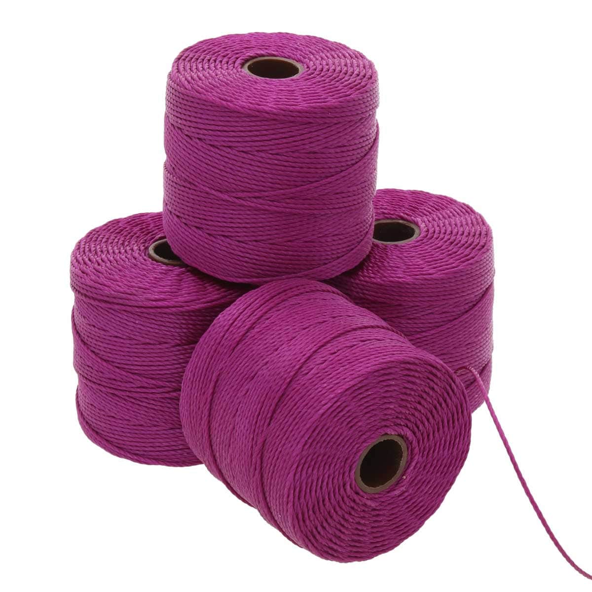 Nylon S-Lon draad Plum Tex210 0,5mm - 70 meter-koord-Kraaltjes van Renate