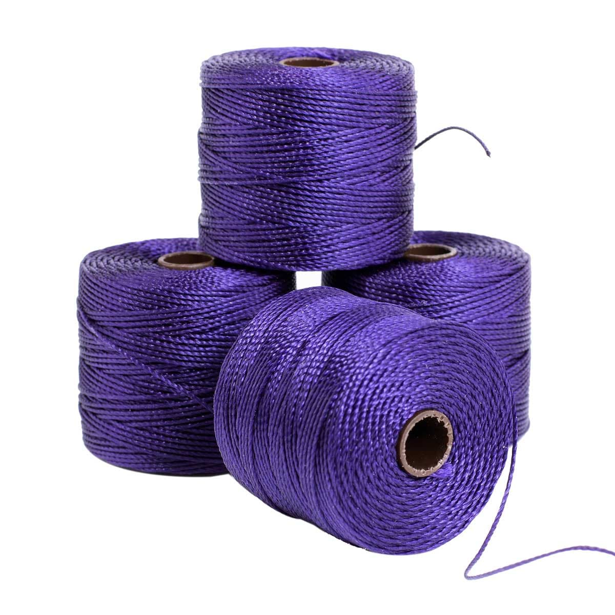 Nylon S-Lon draad Purple Tex210 0,5mm - 70 meter-koord-Kraaltjes van Renate