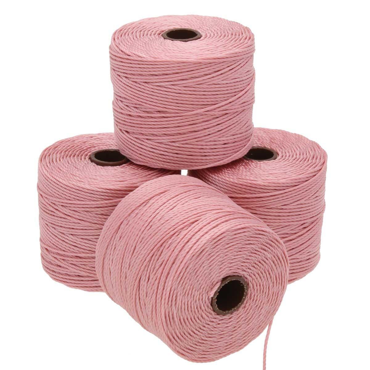 Nylon S-Lon draad Rose Tex210 0,5mm - 70 meter-koord-Kraaltjes van Renate