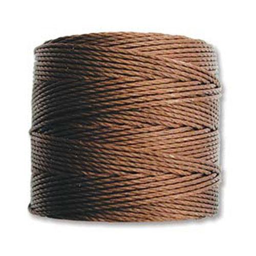 Nylon S-Lon draad Tex210 brown 0,5mm - 70 meter-Kraaltjes van Renate