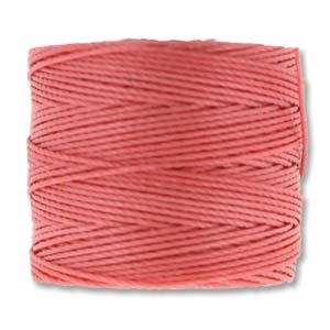 Nylon S-Lon draad Tex210 coral 0,5mm - 70 meter-Kraaltjes van Renate