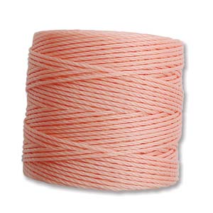 Nylon S-Lon draad Tex210 coral 0,5mm - 70 meter-Kraaltjes van Renate