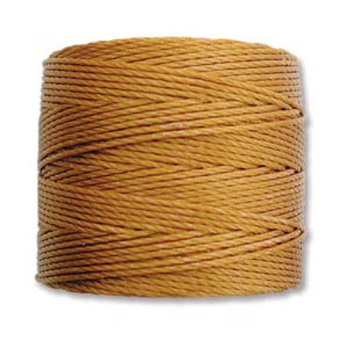 Nylon S-Lon draad Tex210 gold 0,5mm - 70 meter-Kraaltjes van Renate