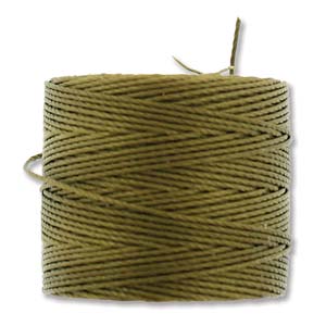 Nylon S-Lon draad Tex210 golden olive 0,5mm - 70 meter-Kraaltjes van Renate
