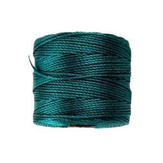 Nylon S-Lon draad Tex210 green blue 0,5mm - 70 meter-Kraaltjes van Renate