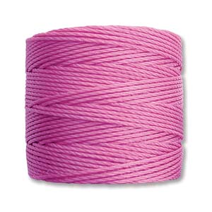 Nylon S-Lon draad Tex210 orchid 0,5mm - 70 meter-Kraaltjes van Renate