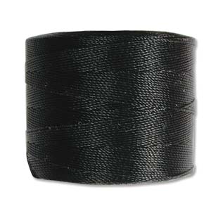 Nylon S-Lon draad Tex70 black 0,12mm - 240 meter-Kraaltjes van Renate