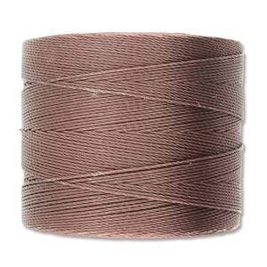 Nylon S-Lon draad Tex70 brown 0,12mm - 240 meter-Kraaltjes van Renate