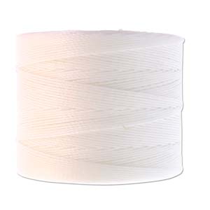 Nylon S-Lon draad Tex70 white 0,12mm - 240 meter-Kraaltjes van Renate