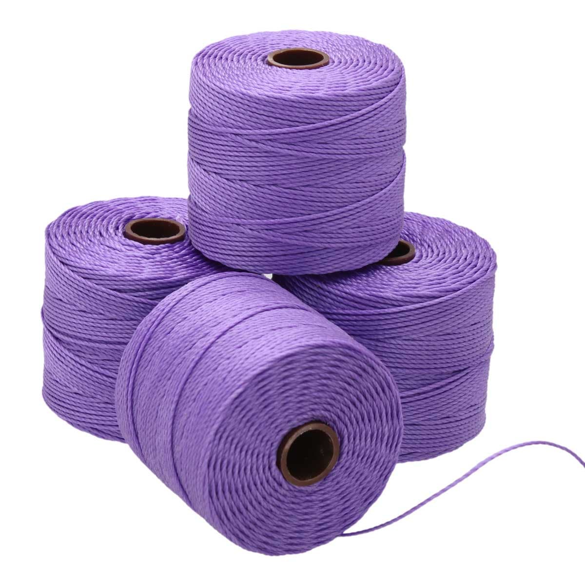 Nylon S-Lon draad Violet Tex210 0,5mm - 70 meter-koord-Kraaltjes van Renate