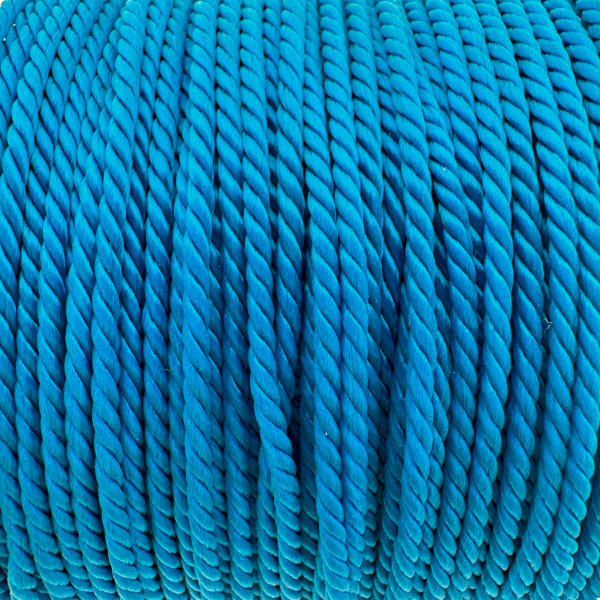 Nylon gedraaid koord blauw 2mm - 2 meter-koord-Kraaltjes van Renate