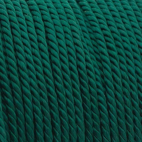 Nylon gedraaid koord donker groen 2mm - 2 meter-koord-Kraaltjes van Renate