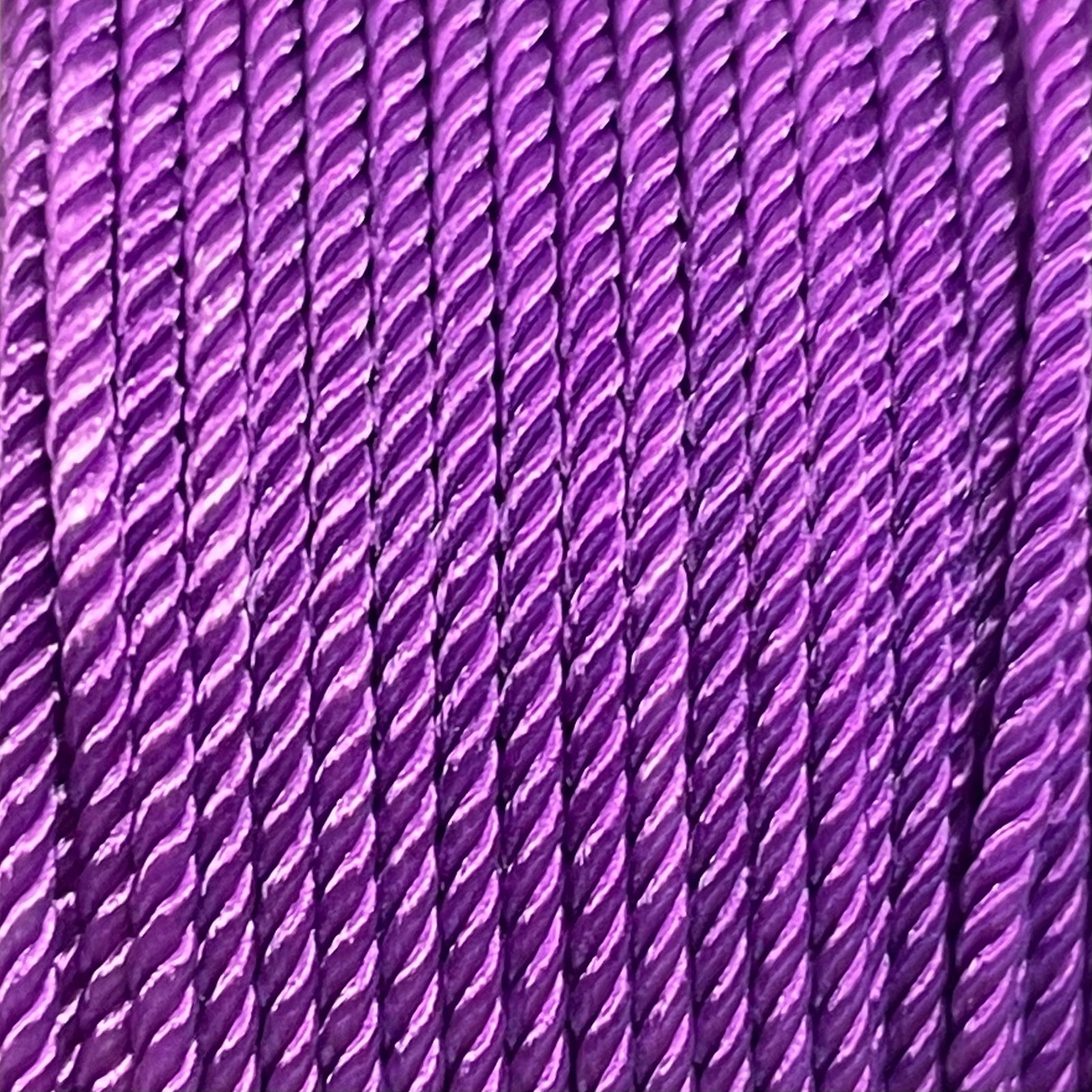 Nylon gedraaid koord donker paars 2mm - 2 meter-koord-Kraaltjes van Renate