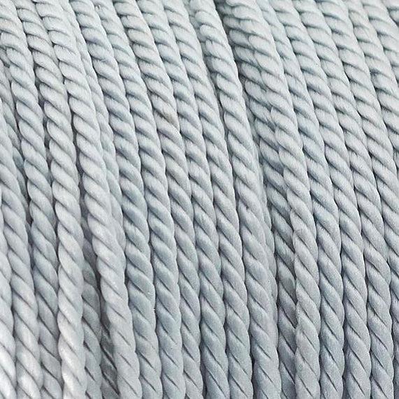 Nylon gedraaid koord grijs 2mm - 2 meter-koord-Kraaltjes van Renate