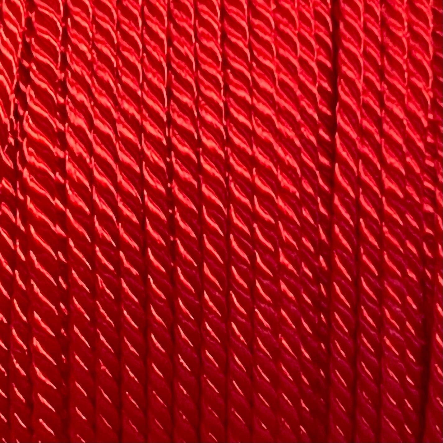 Nylon gedraaid koord rood 2mm - 2 meter-koord-Kraaltjes van Renate