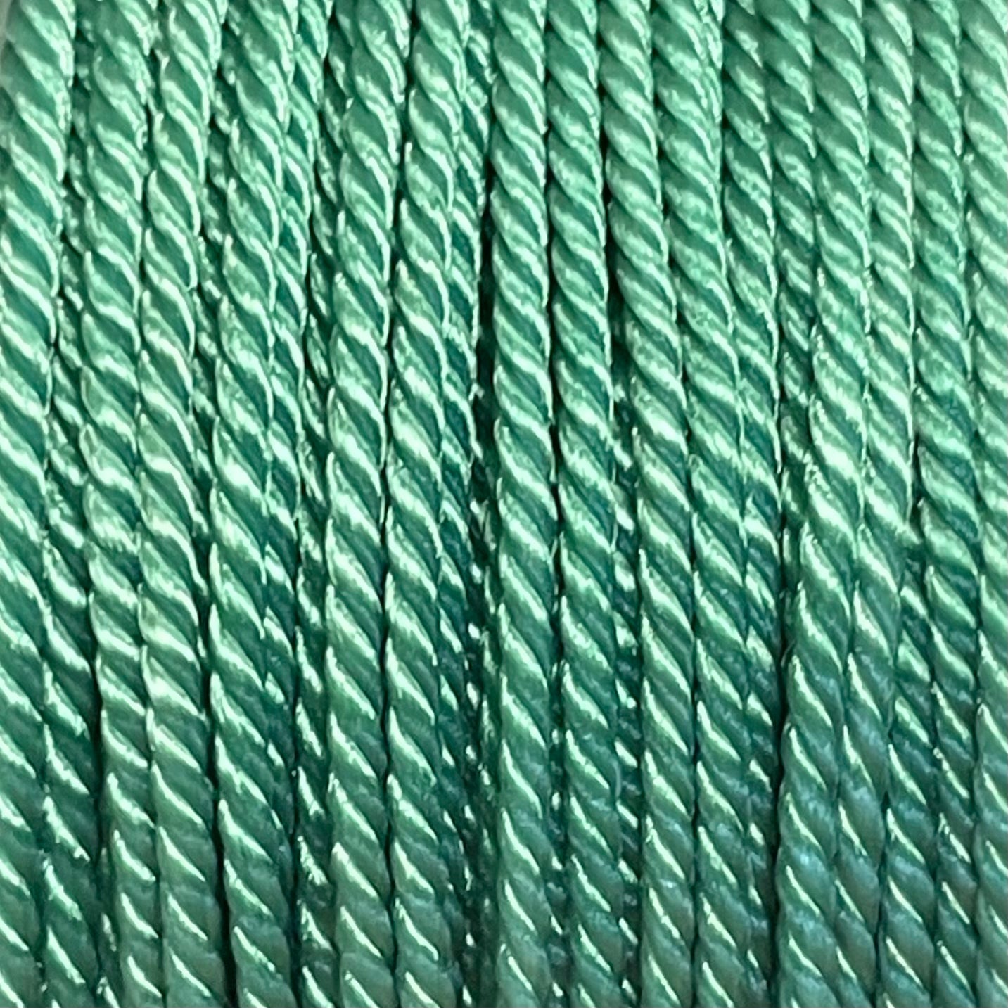 Nylon gedraaid koord turquoise 2mm - 2 meter-koord-Kraaltjes van Renate