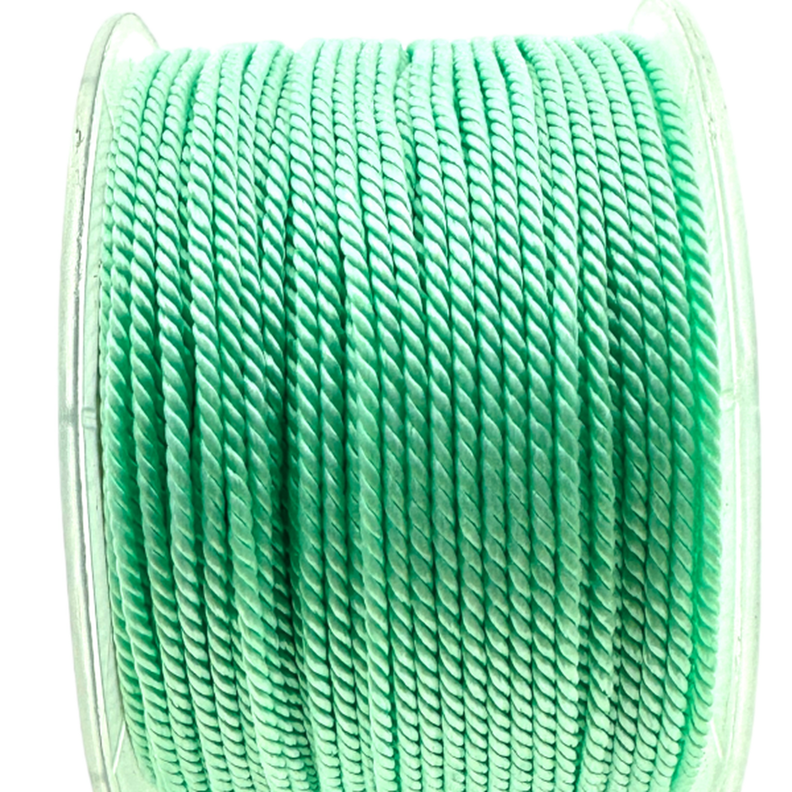Nylon gedraaid koord zeegroen 2mm - 2 meter-koord-Kraaltjes van Renate
