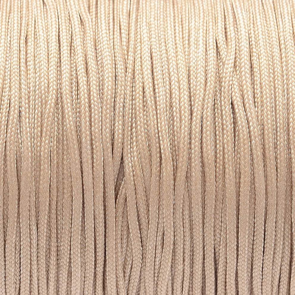 Nylon koord Beige 1mm - per 5 meter-koord-Kraaltjes van Renate