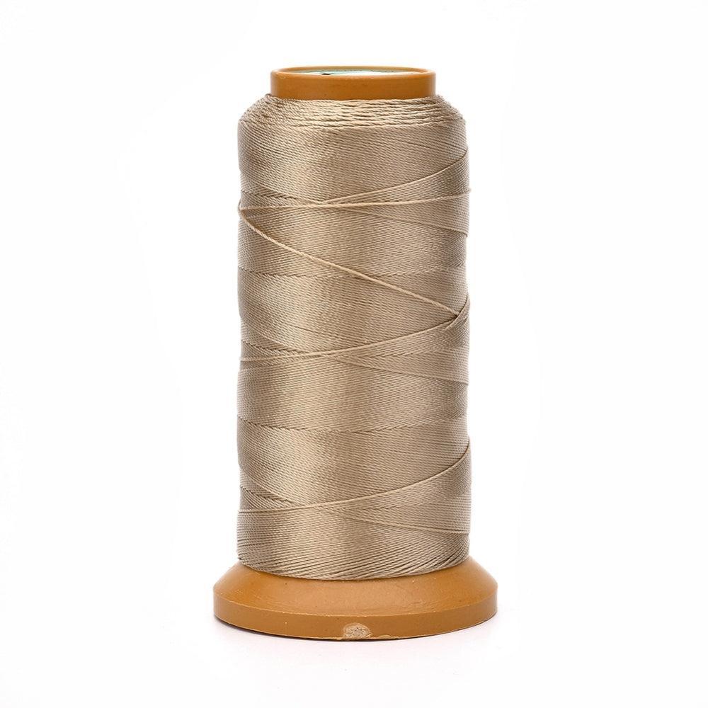 Nylon koord Champagne 0,2mm - per rol-Kraaltjes van Renate