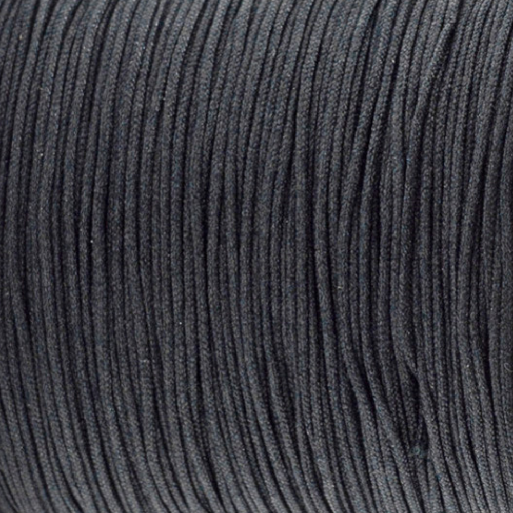Nylon koord Zwart 1.5mm - per 4 meter-koord-Kraaltjes van Renate