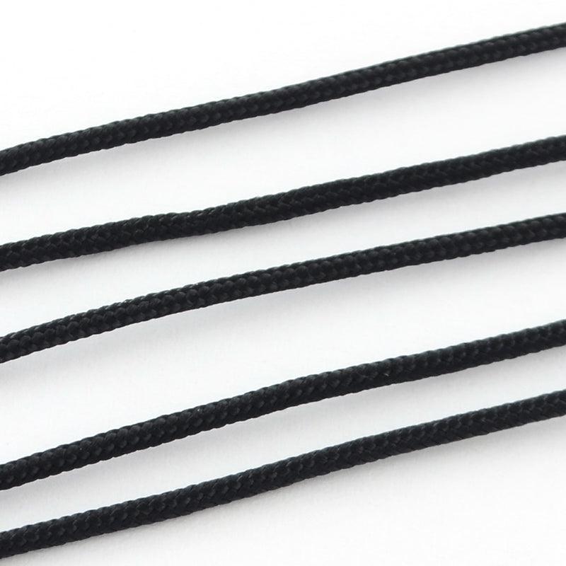 Nylon koord Zwart 1mm - per 5 meter-koord-Kraaltjes van Renate