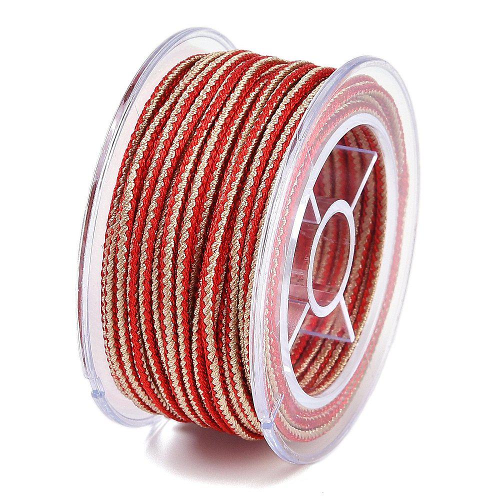 Nylon koord braided red 1,5mm- per meter-koord-Kraaltjes van Renate