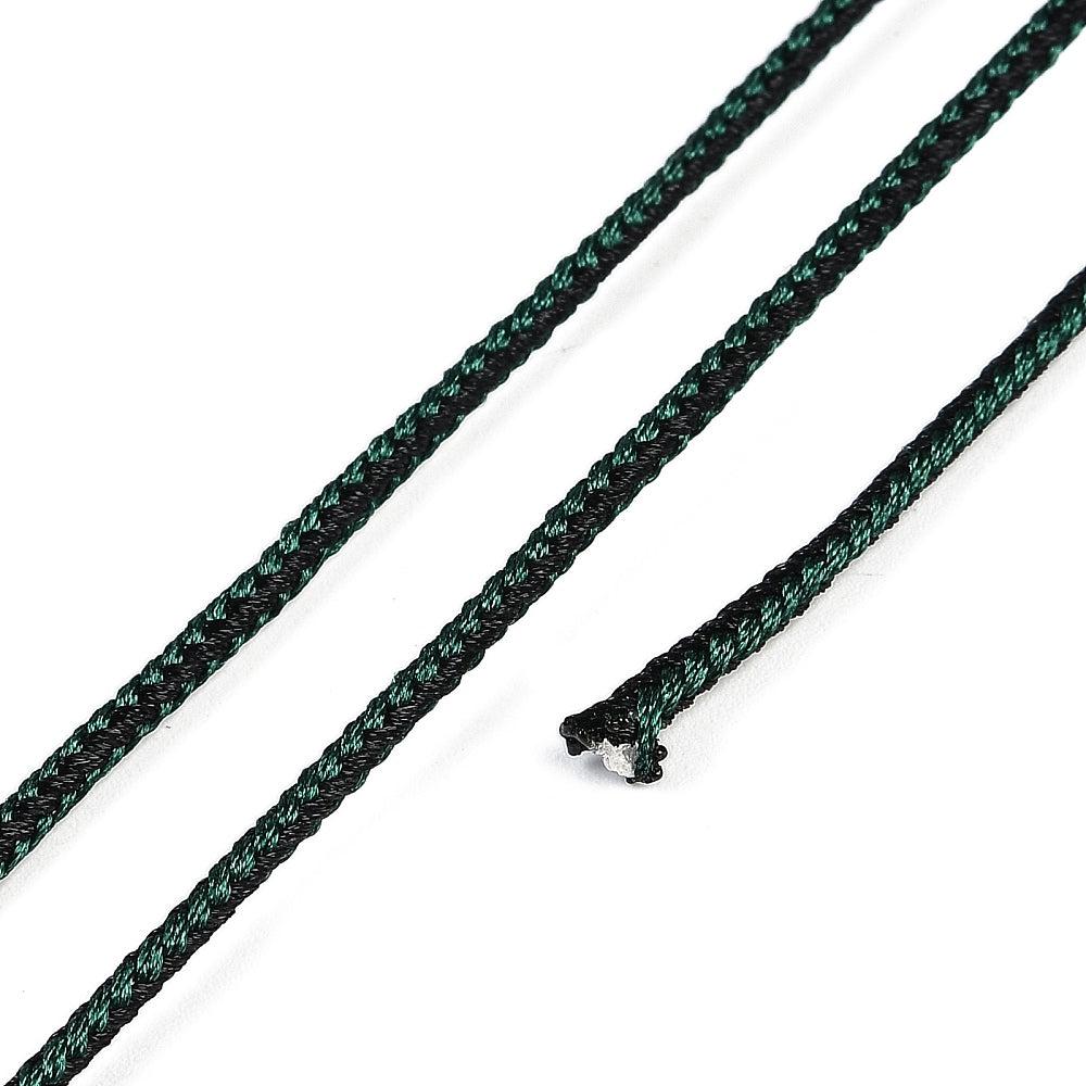 Nylon koord braided sea green 1,5mm- per meter-koord-Kraaltjes van Renate