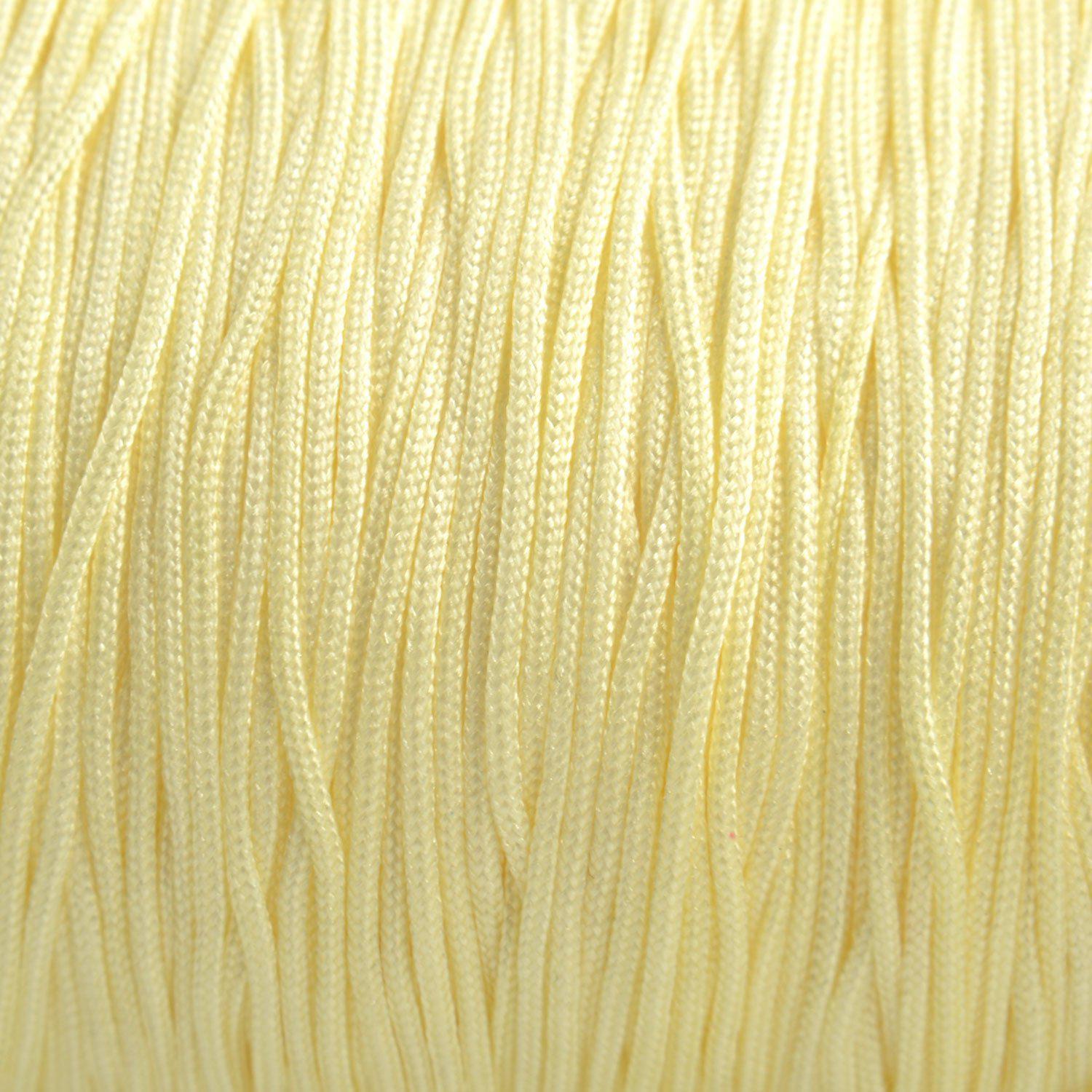 Nylon koord cream white 0.8mm - 6 meter-Kraaltjes van Renate