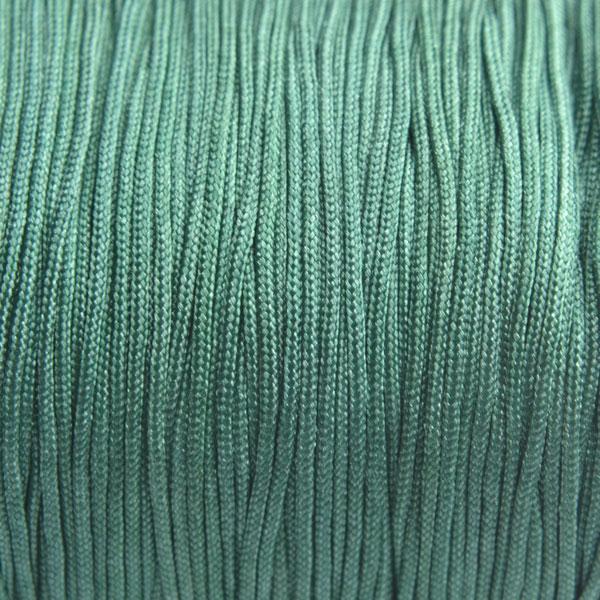 Nylon rattail koord dark seafoam green 0.8mm - 6 meter-Kraaltjes van Renate