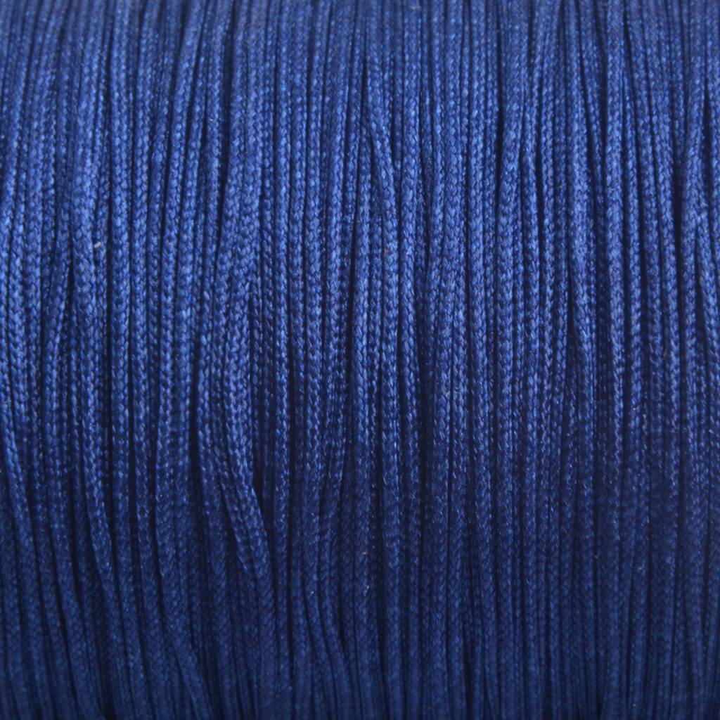 Nylon koord donker blauw 0.8mm - 6 meter-Kraaltjes van Renate