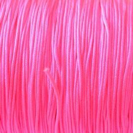 Nylon koord fluor roze 0.8mm - 6 meter-Kraaltjes van Renate