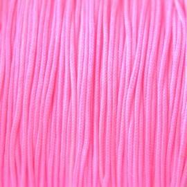 Nylon koord licht fluor roze 0.8mm - 6 meter-Kraaltjes van Renate