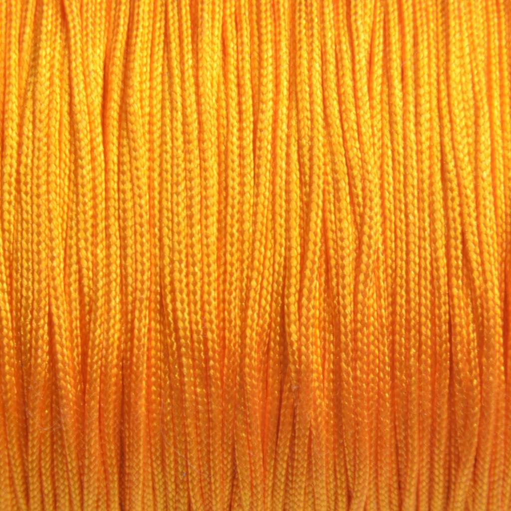 Nylon koord oranje geel 0.8mm - 6 meter-Kraaltjes van Renate
